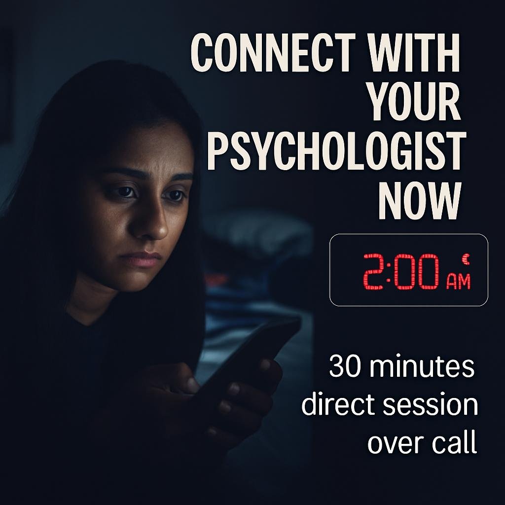 Psychologist (Private Call – No Number Sharing) Consultation (30 min)