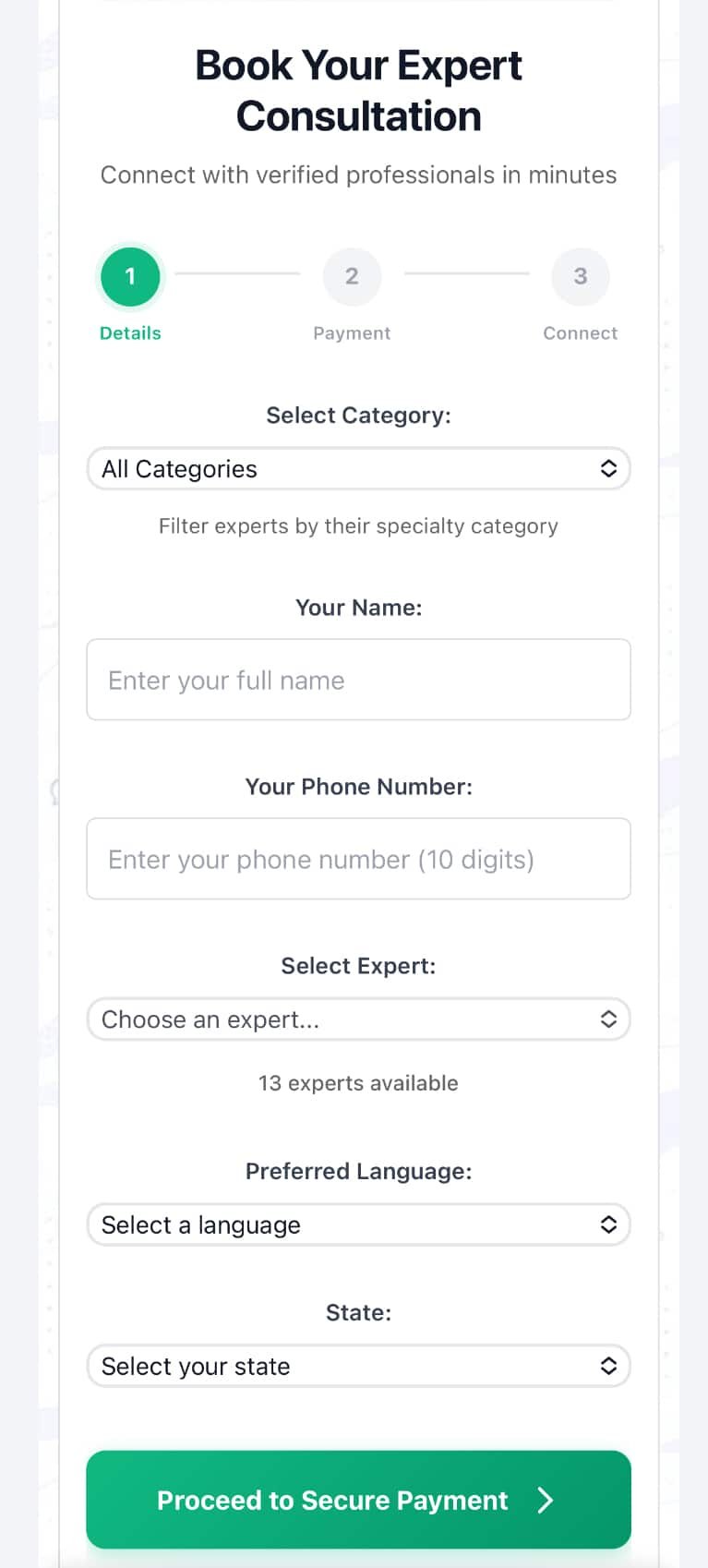 Browse verified experts